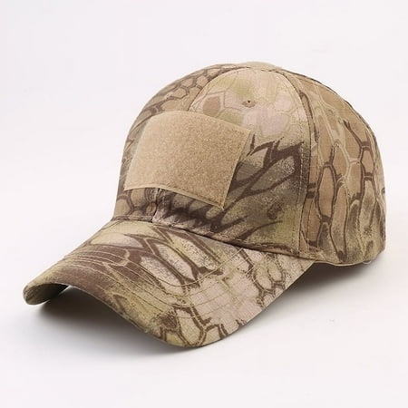 Military fans outdoor python pattern baseball cap men s tactical camouflage hat sports hook and loop cap Desert Python Pattern