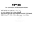 thumbnail image 2 of Transit Auto Front Rear Coated Disc Brake Rotors and Ceramic Pads Kit for Car Volvo S60 V60 Cross Country V70 KGT-101106, 2 of 11