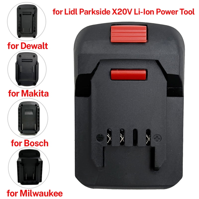 Battery Adapter Converter for De*walt 20V Lithium Battery to for Lidl Park*side X20V Li-Ion Power Tool