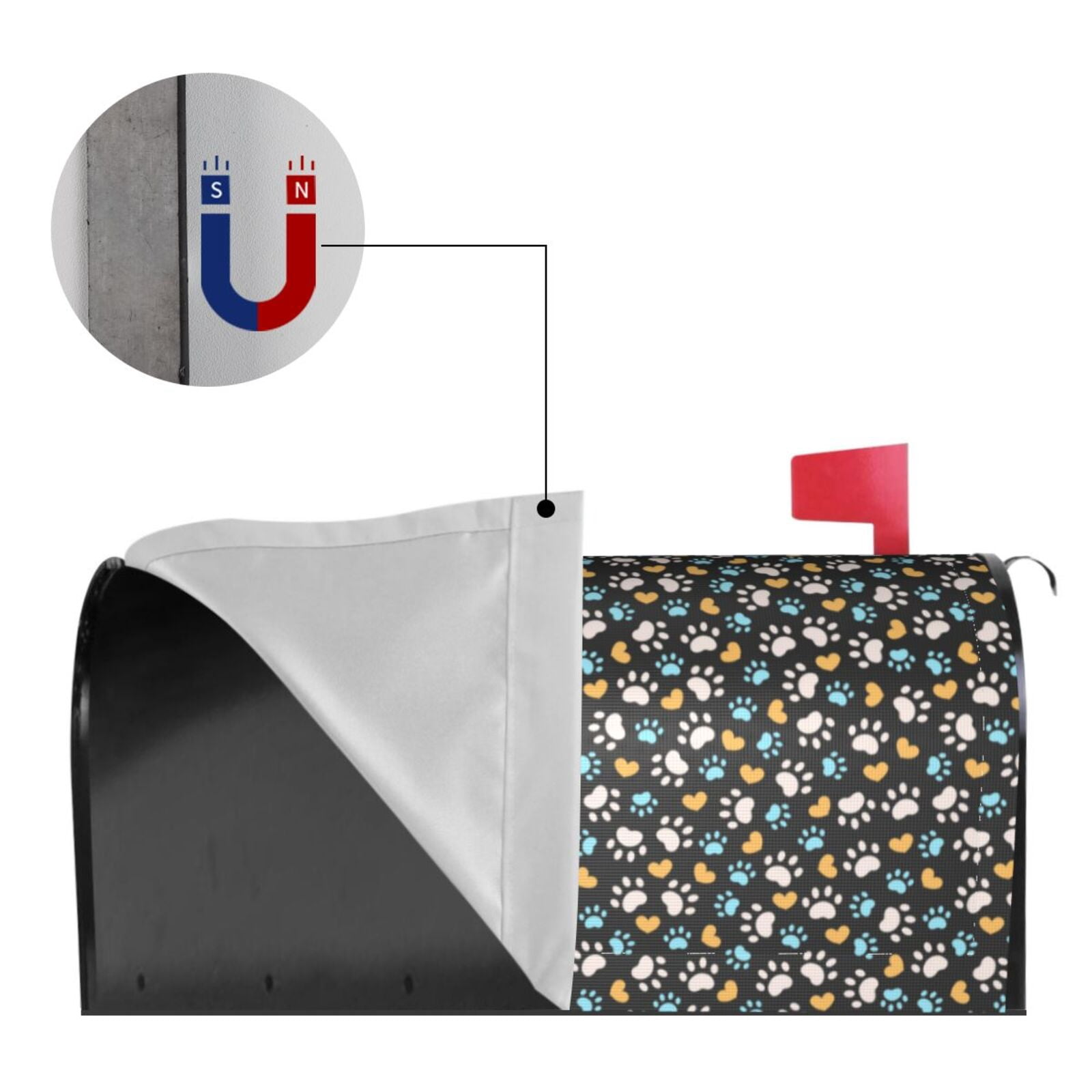 Kdxio Magnetic Mailbox Cover 25.5x21 in Mailbox Cover Outdoor Decoration Holiday Mailbox Covers for Home Garden Yard-25.5x21 in