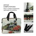 thumbnail image 4 of 16" Laptop Briefcase for Work Travel Laptop Shoulder Bag Carrying Handbag Laptop Case Old Train with Flowers, 4 of 8