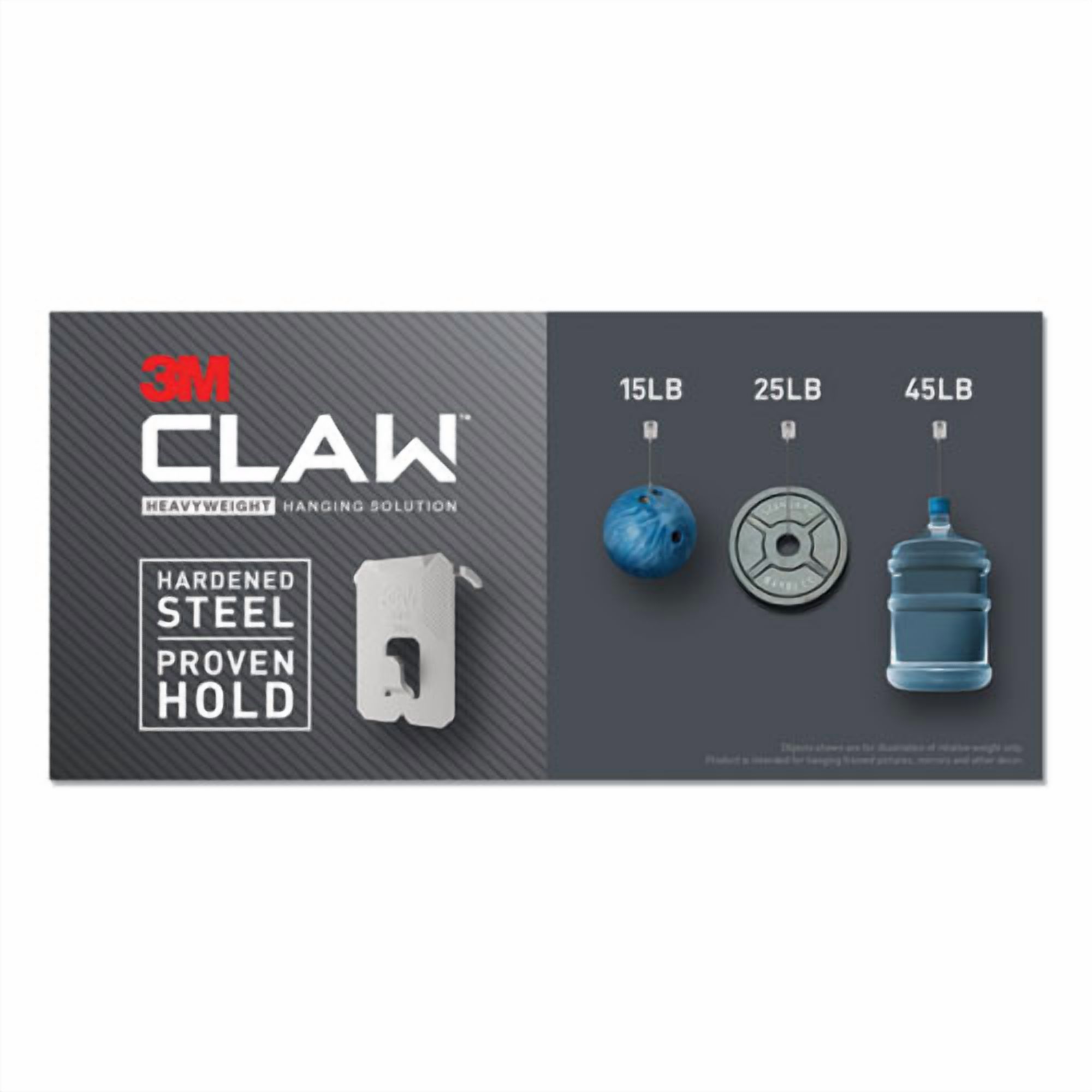 Claw Drywall Picture Hanger, Holds 25 Lbs, 4 Hooks And 4 Spot Markers, Stainless Steel | Bundle of 5 Packs