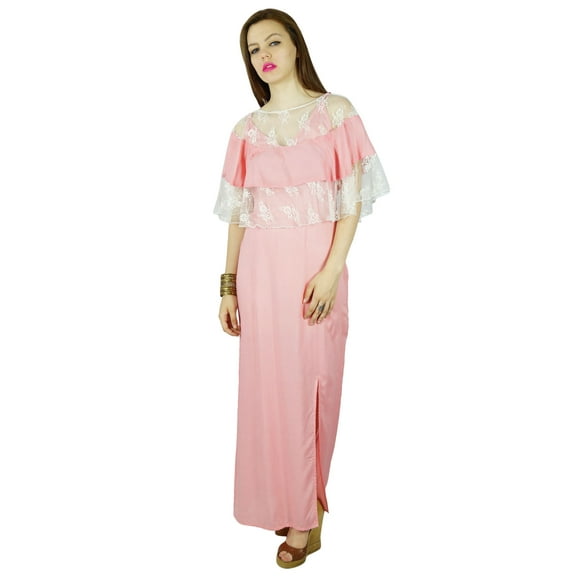 Bimba Cotton Maxi Dress With Poncho Top Casual Summer Custom Clothing