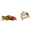thumbnail image 1 of Escultura de resina de José y sofá de madera en miniatura para escritorio, mesa, estante, oficina, coche, casa de muñecas, figura decorativa, 1 of 8