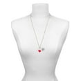 thumbnail image 3 of Delight Jewelry Two-tone Runner Silhouette in Heart - Red Heart Nurse Strong Zoe Necklace, 3 of 4