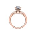 thumbnail image 2 of 1.15 T.C.W Asscher Shape Natural Diamond Latest Design Solitaire Wedding Ring for Women Solid 18K Rose Gold Size 8, 2 of 8