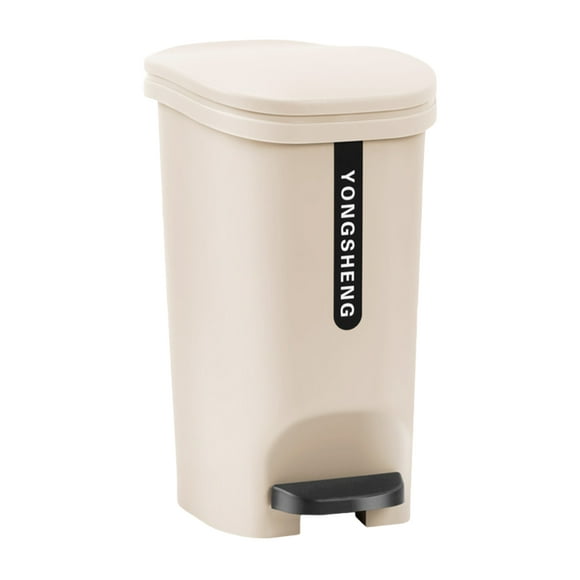 Wosthever Bote De Basura Con Tapa Contenedor De Basura Para Prevención De Olores Sin Esfuerzo Con Tapa Sellada Que Previene La Basura Suministros de limpieza para el hogar caqui