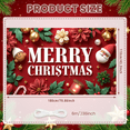thumbnail image 4 of Festive Banner Merry Christmas Decorative Design Gingerbread Ornament Holly Decoration Christmas for Holiday Celebration Indoor Decoration Party Background, 4 of 9