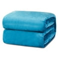 thumbnail image 5 of Lux Decor Collection Twin Size Fleece Bed Blanket - All Seasons Soft, Fuzzy & Cozy - Plush Microfiber Blankets for Home & Travel (60x80, Blue), 5 of 8