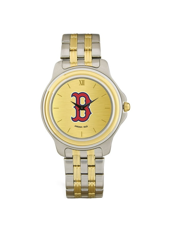 Men's  Boston Red Sox Gold Dial Two-Tone Wristwatch