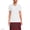 White, variant on Women's Short Sleeve Mesh Polo Shirt