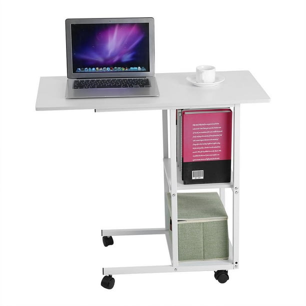 Eecoo Home Office Portable Mobile Over Bed Table Sofa Couch Rolling Wheel Laptop Computer Desk Walmart Com Walmart Com