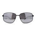 thumbnail image 3 of Xloop Sport Rectangle Metal Rim Color Mirror Officer Sunglasses Black Silver Mirror, 3 of 4