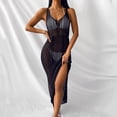 thumbnail image 5 of Conairie Womens Swim Suit Coverup Sleeveless Loose Crochet Knit Bathing Suits Cover Up Summer Beach Long Dress Vacation Outfits Black One Size, 5 of 7