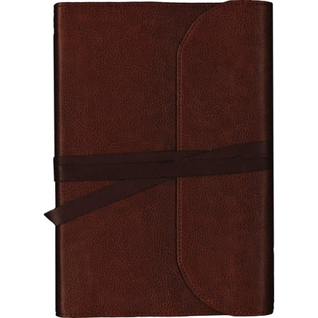 Heirloom Bible - KJV, Journal the Word Bible, Large Print, Premium Leather, Brown, Red Letter Edition : Reflect, Journal, or Create Art Next to Your Favorite Verses