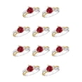 thumbnail image 2 of Jumpingount Anillo de rosa roja 3D para mujer, hojas de flores, diamantes de imitación, joyería sencilla de tonos, estilo europeo para boda, siete 10Conjunto, 2 of 6