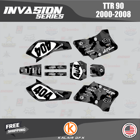 Kalair GFX Graphics Kit for Yamaha TTR90 (2000-2008) Invasion Series Kalair GFX Graphics Kit for Yamaha TTR90 (2000-2008) Invasion Series