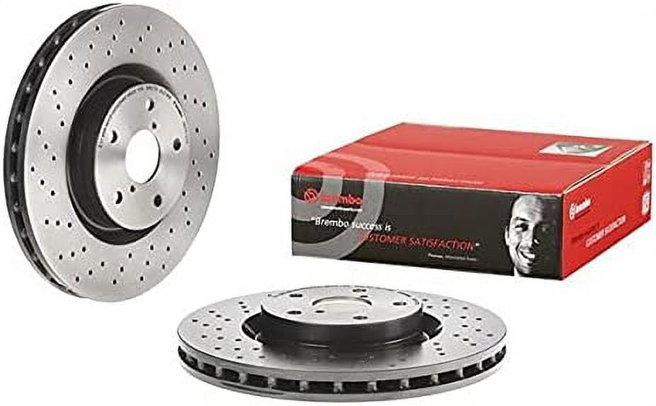 Brembo 15-17 Subaru WRX STI/19-20 Toyota 86 Front Premium Xtra Cross Drilled UV Coated Rotor