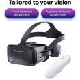 thumbnail image 3 of Auriculares Vr compatibles con gafas universales de realidad virtual: reproduzca sus mejores juegos móviles, películas 360 con nuevas gafas Vr 3D suaves y cómodas, Bl, 3 of 5