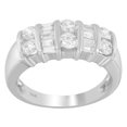 thumbnail image 2 of 14KT White Gold 1 CTTW Round and Baguette-cut Diamond Ring (H-I, I1-I2), 2 of 4