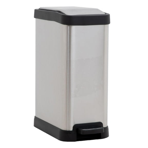 Bote de Basura Cocina Con Pedal Acero Inoxidable Metalico 8L