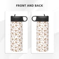 thumbnail image 3 of Honeii Retro bows Print 18 oz Insulated Water Bottle with Straw Lid, Stainless Steel Sports Water Bottles, Double Walled Vacuum, Leak Proof, 3 of 8