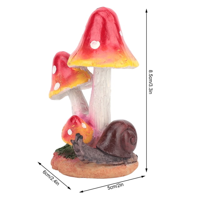 Decoración de jardín con forma de hongo, bonitos hongos con forma de animal, decoración de césped con forma de hongo, adorno para césped elaborado con cuidado