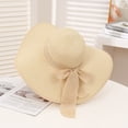 thumbnail image 4 of SikaFu Big Eaves Folding Bow Bowl Ms. Version Of The Trendy Outdoor Beach Sun Hat Sunscreen Hat, 4 of 5