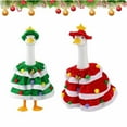 thumbnail image 5 of BINGLI Goose Christmas Outfits Costume Set Dresses and Hat Cute Clothes for 17-23" High Yard Lawn Outdoor Garden Patio Statue Cement Goose, 5 of 9