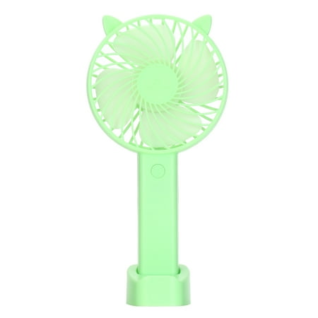 

Suzicca Mini Handheld Fan Electric Cooling Fan Portable Desk Fan with Base 3 Speed Adjustable USB Rechargeable Fan for Travel Office Household Use