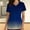 Light Blue, variant on SCSAlgin Women's Uniform Daily Stretch V Neck Stretch Medical Scrub Top With Side Panels