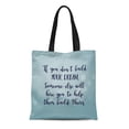 thumbnail image 1 of POGLIP Sac Fourre-Tout en Toile Inspirant Motivant sur Flou Si Vous Ne Construirez Pas Sac d'Épicerie Réutilisable Durable, 1 of 1