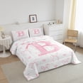 thumbnail image 3 of Erosebridal Ensembles de Couette Initiale A-Z de Rêve Format Très Grand, Couettes et Duvets Lettre Initiale B, Déco Féerique Girly, Réversible, 3 of 7