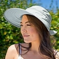 thumbnail image 2 of Linen Sun Hats for Women – Summer Floppy Hat UV Protection, Foldable Wide Brim Bucket Hat for Beach, Travel, Pool and Outdoor Adventures, 2 of 4