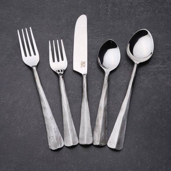 Ridge Design 5-piece Nascent Steel Flatware Set