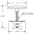 thumbnail image 2 of Westbrass Couvercle pour Évier de Cuisine 2", Acier Inoxydable, D202-20, 2 of 2