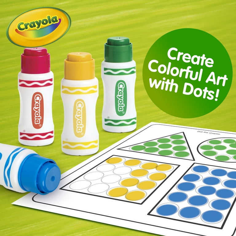 Crayola Washable Dot Markers & Activity Set - Kids and Toddlers Educational  Gift for Ages 3-6 - Walmart.com