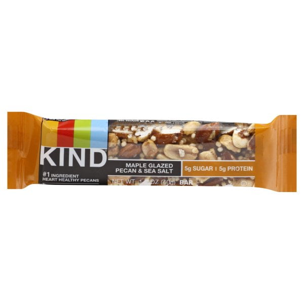 KIND Nuts & Spices Maple Glazed Pecan & Sea Salt Breakfast Bar, 1.4 Oz