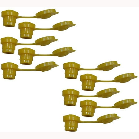 - 10 YELLOW Fuel Gas Can Jug Vent Cap (Free Shipping) Chilton Briggs Rotopax Gott Rubbermaid Anchor