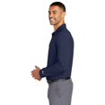 thumbnail image 3 of Nike Men's Golf Long Sleeve Stretch Tech Polo Midnight Navy Size X-Large, 3 of 4