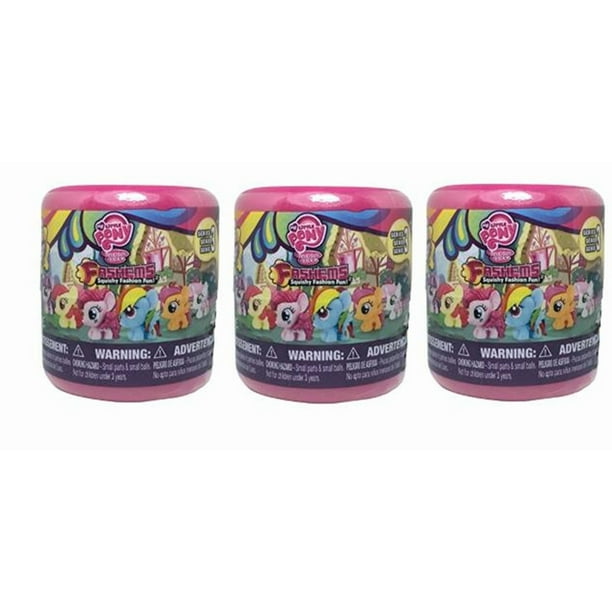 Paquete de cápsulas para ciegas My Little Pony Fash'Ems serie 3, paquete de 3