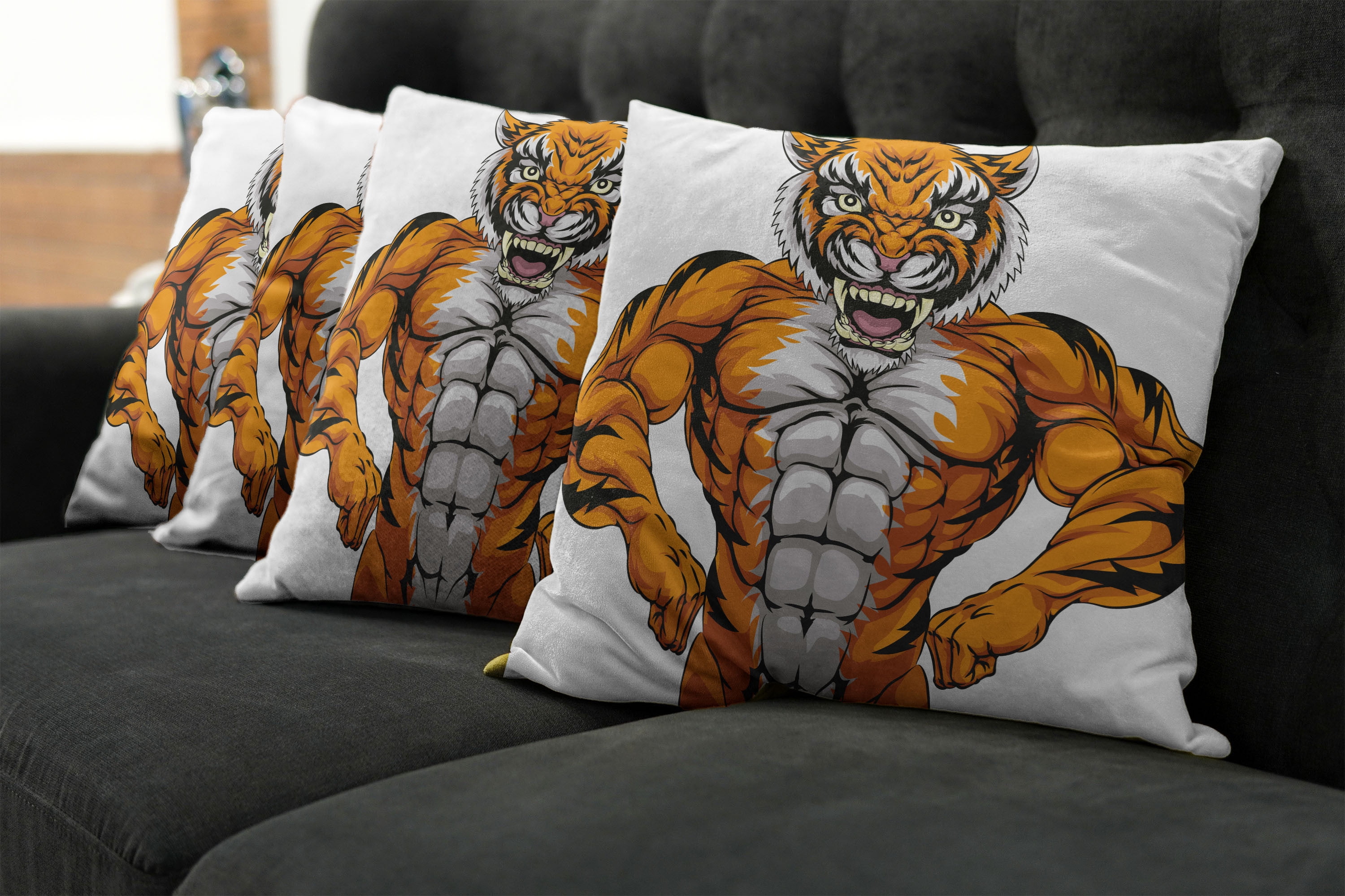 Tiger body outlet pillow