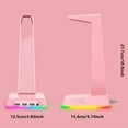 thumbnail image 1 of ONIKUMA Headphone Stand Charging Headset Holder with 3.5mm Audio Port Office Button Operation RGB Breathing Light Earphone Rack Pink, 1 of 8