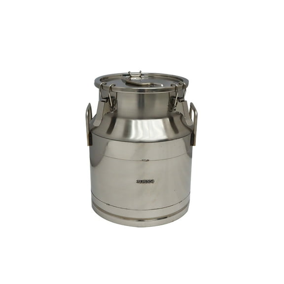 INTBUYING 5.3 Gallon Milk Pail Honey Wine Can Bucket with Lid 304 Stainless Steel