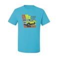 thumbnail image 2 of Ford Free Wheelin 1978 Bronco Classic Rasta 70s | Mens Cars and Trucks Graphic T-Shirt, Light Turquoise, 3XL, 2 of 4