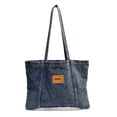 thumbnail image 1 of Hobo Bag Tote Mujer Denim Gran Capacidad Sólido para Viajes Compras, 1 of 9