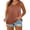 Orange, variant on DeHolifer Tank Tops for Women Loose Casual Flowy Tank Tops Plus Size V-Neck Trendy Sleeveless Summer Basic Tops Pink 2XL