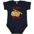 thumbnail image 3 of Inktastic My Aunt Loves Me Sloth Boys or Girls Baby Bodysuit, 3 of 5