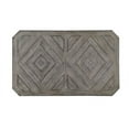 thumbnail image 2 of 1 Piece Diamond Wood Grain Pattern Dining Table, Solid Wood Rectangle Table for 6 People, Rustic Style Table for Living Room/Dining Room, Grey, 2 of 6