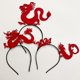 thumbnail image 5 of Diadema de FELIZ AÑO DEL DRAGÓN, tocado chino creativo, actuación de Año Nuevo, disfraces, ambiente, accesorios, reunión anual de la empresa Foto, 5 of 6
